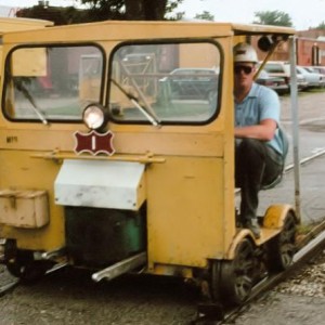 Paul at Belton 7 92 with our motor car