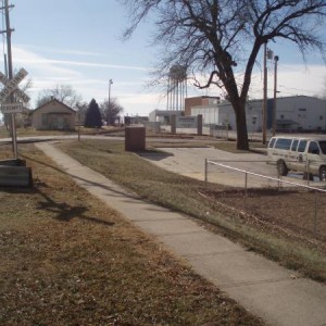 2008 Clinton MO 2nd st. looking so. In front of the house where I was born