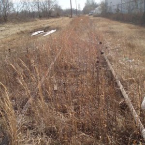 2008 Clinton MO Frisco siding looking south near 6th st. warerhouse