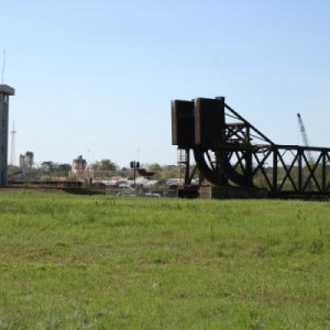 the bridge and tower bfore the CSX yard