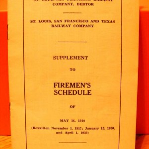 firemans schedule 1941