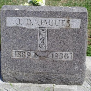 James Oscar Jaques Headstone Monett IOOF Cemetery