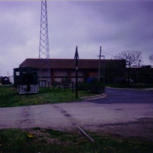 Little Plymouth industrial switcher on the former Leaky Roof line in Belton 1991. The rail group no longer owns this locomotive.