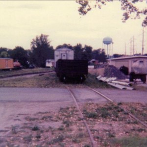 Northern Pacific 65' gondola on siding in Belton, MO. 1991