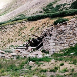 West exterior of the Alpine Tunnel Engine House