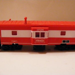 HO frisco bay windoe caboose built by my dad found in his collection