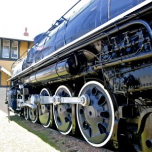 Frisco 4501, a 4-8-4 Baldwin, on static display at the Museum of the American Railroad, Dallas, TX, State Fairgrounds. To be moved to new display loca