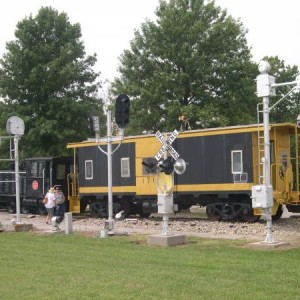 SKOL Equipment.  Ex-SP caboose and MP switcher were in great shape and very interesting.