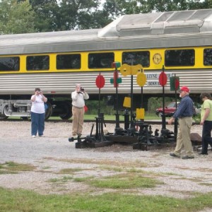 SKOL Switchstands.  Charlie Post is shooting a photo from the left and I see Wayne Lang on the far right.  If someone can tell us the other folks we c