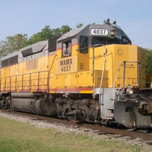 WAMX 4037 was our steed for bringing the consist into Pittsburg and our lead engine coming back from Corona.  It also made a nice backdrop to Keith Ro