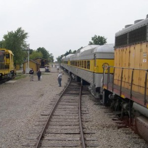 Frisco Meet Consist at Corona KS.  If you enlarge this a bit you see the Furlong's middle left in "rail paradise."  Hey isn't that Eugene Rittinghouse