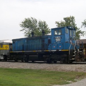 WAMX 1519  This ex-Conrail (maybe ex-Reading) SW1500 pulled us from Pittburg to Corona.