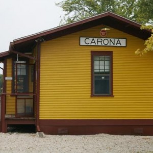 Carona, Ks Depot.  This has been very nicely restored.