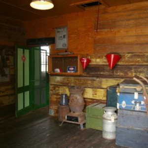 Carona, Ks depot freight room.