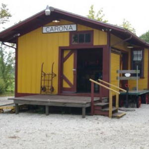 Carona, Ks depot east end.