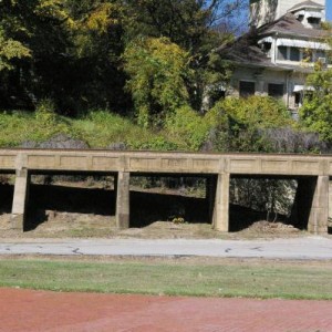 Detail of the trestle in Van Buren.