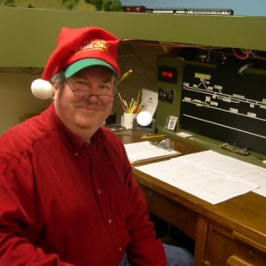 Dec 19 2009 Keith the Jolly Old Elf, make that dispatcher.  This was Keith's first trick in the chair and he did a great job.