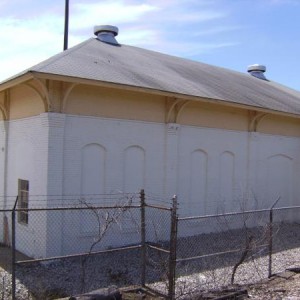 northeast corner of brick freight depot