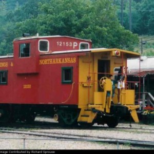 The ES&NA RR Caboose #12153 is an ex-BN #12153.
Being used by The ES&NA RR in the early-middle 1980's.