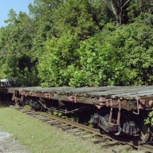 The ES&NA RR Flatcars (2 of 4) all are ex-M&NA. Display.