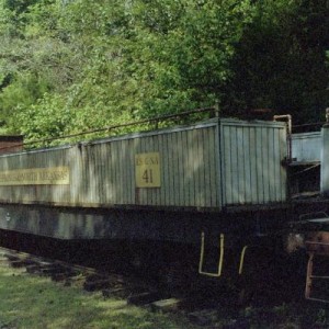 The ES&NA RR Passenger Excursion open Gondola #41 is an ex-Dierks Lumber. Retired & on Display.