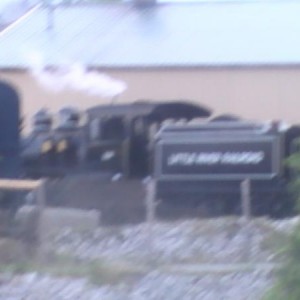 Little River 100 (the world's smallest 4-6-2 pacific!) on the service track of the Steam Railroading Institute.