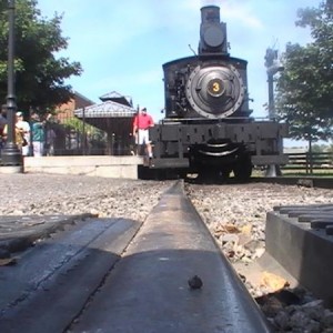 Another shot of #3 by the entrance.
The #3 is a 0-6-4f "Forney".And being built in 1873, shes the World's oldest steam locomotive in daily useage.