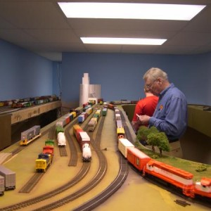 Ron Williams has an iron grip on the MKT Glen Park Yard while Ethan checks in with the Dispatcher with his train location.