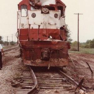 I don't think this spur track was ever used again after this. When the engine came East later in the week I climbed into the cab in Stroud and there w