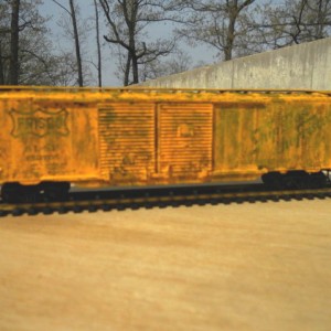 another weathered Frisco boxcar