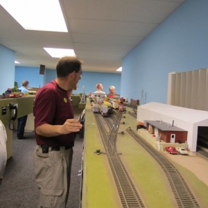 Patrick Furlong is assembling a southbound frieght at Rosedale Yard.  Steve Christiansen will be the engineer on that outbound train.