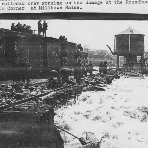 Frisco boxcar in Calais, Maine Flood of 1923