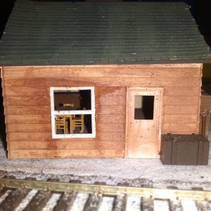 first scratch building project. This building was built with no plan other than a scale height for the roof. I had some Grandt Line windows laying aro