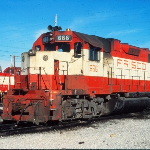 GP38-2 666 - February 1980 - Springfield Missouri (Vernon Ryder)