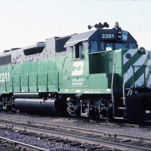 BN 2281 ex Frisco 426 GP 38 2 - August 1983 - Shelby, Montant