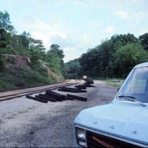 Winslow, Arkansas - May 1989 - Looking South toward tunnel