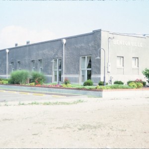 Bentonville, Arkansas Depot - July 1989 -  Depot looking Southeast