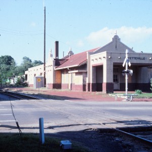 Fayetteville, Arkansas Depot - May 1985 - Looking Northeast