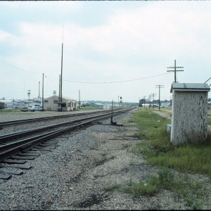 Monett, Missouri - July 1989 - Depot looking West/Southwest