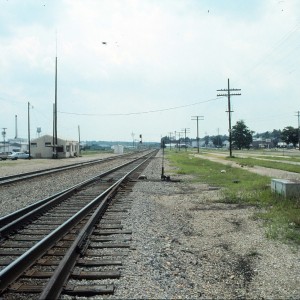 Monett, Missouri - July 1989 - Depot looking West/Southwest