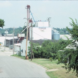 Monett, Missouri - July 1989 - Main Street Feeds looking West