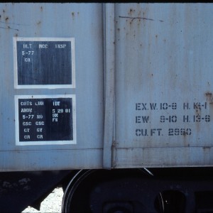 Covered Hopper 78237 - May 1985 - Monett, Missouri