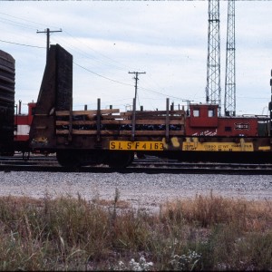 Flat Bulkhead 60 foot 4163 - October 1983 - Springfield, Missouri