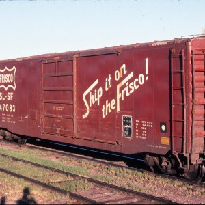 50 Foot Boxcar 47083 - August 1983 - Livingston, Montana