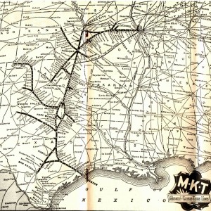 Missouri Kansas and Texas Railroad Map