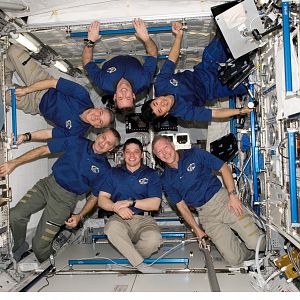 2008) — STS-123 Crew Portrait Aboard The International Space Station ___