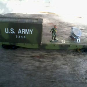 U S Army Searchlight Car