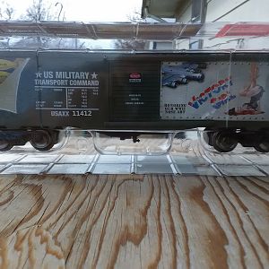 Menards Victory Girl Boxcar O gauge