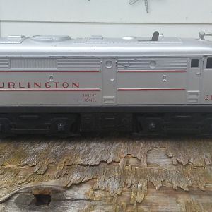 Lionel Burlington 216 O gauge