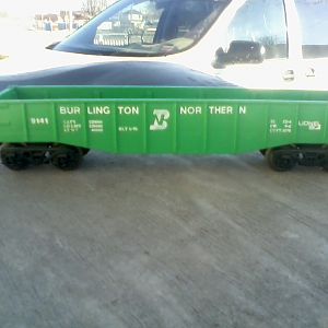 Lionel 9141 Burlington Northern Gondola O gauge